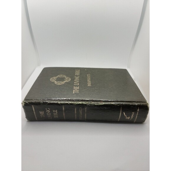 The Living Bible Paraphrased Genuine Cowhide Leather Tyndale 1974 38th Printing - Picture 5 of 9